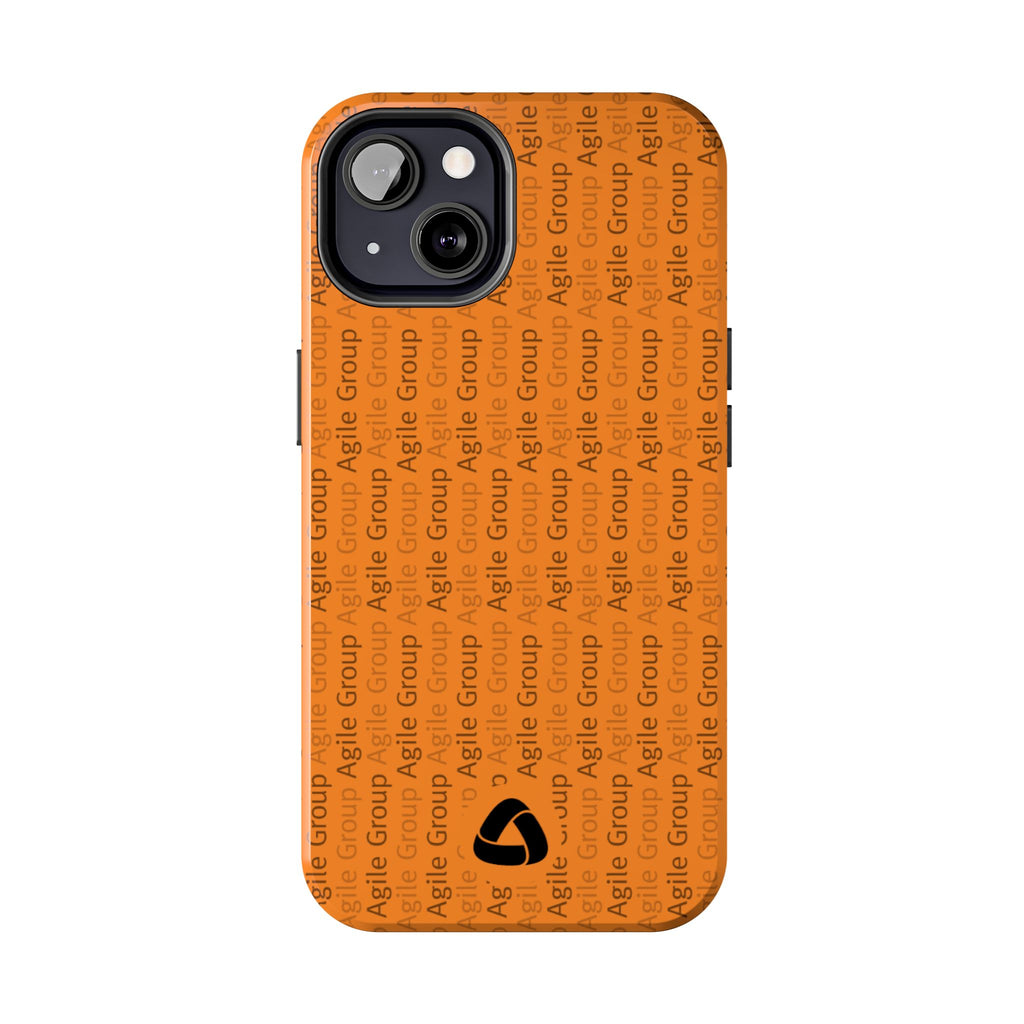 Tough Phone Case — Orange Branded 'Agile Group' Protective Cover