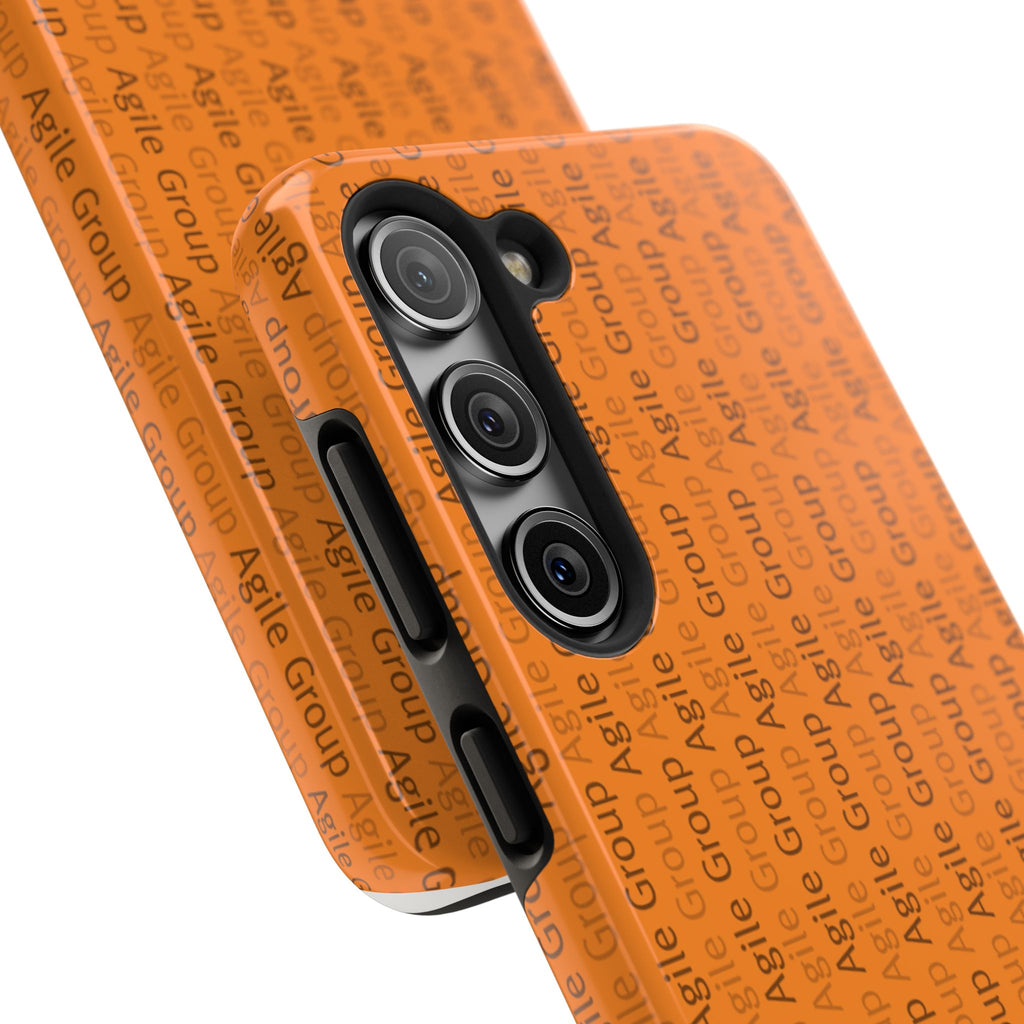 Tough Phone Case — Orange Branded 'Agile Group' Protective Cover