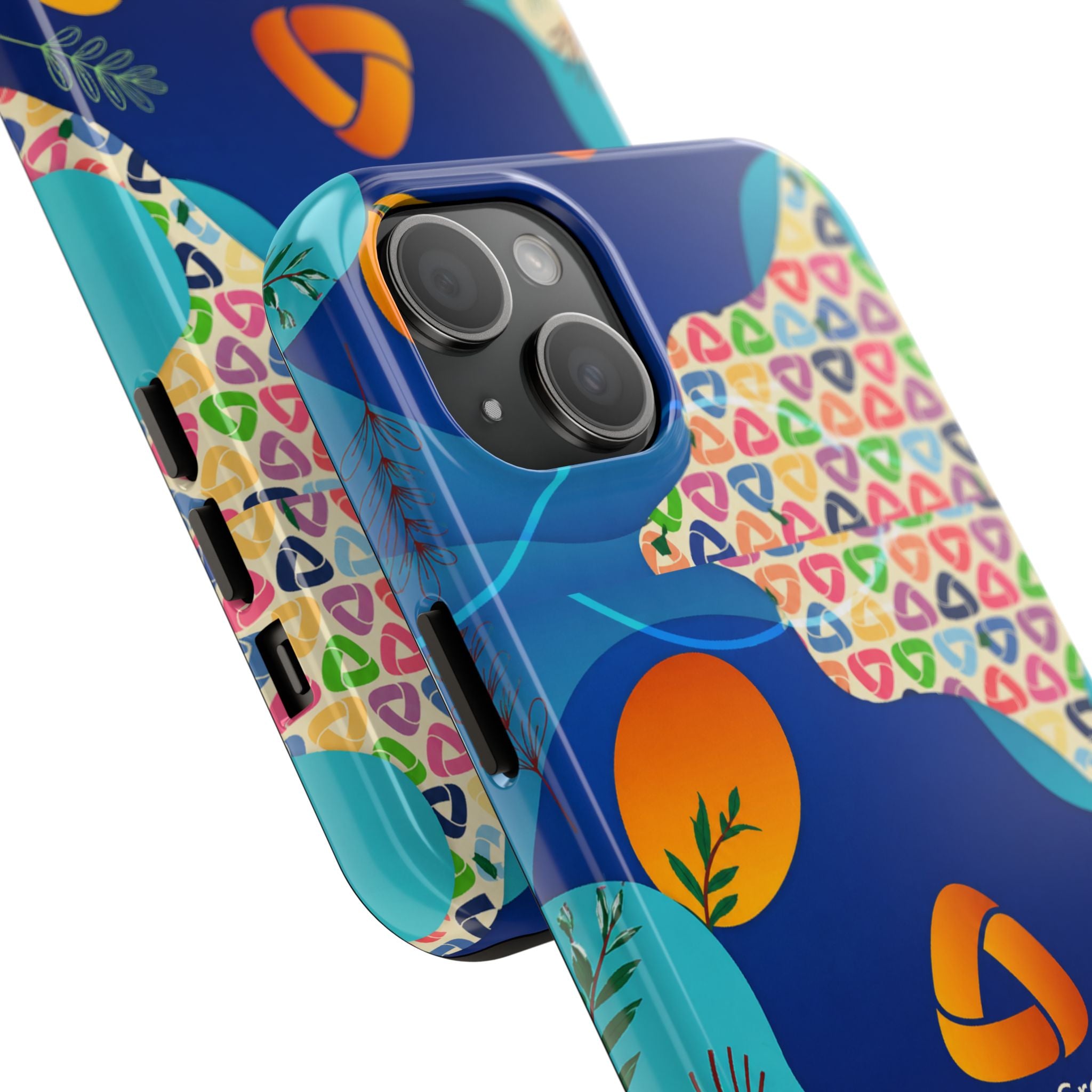 Agile Group Branded Tough Phone Case — Colorful Botanical Logo Design