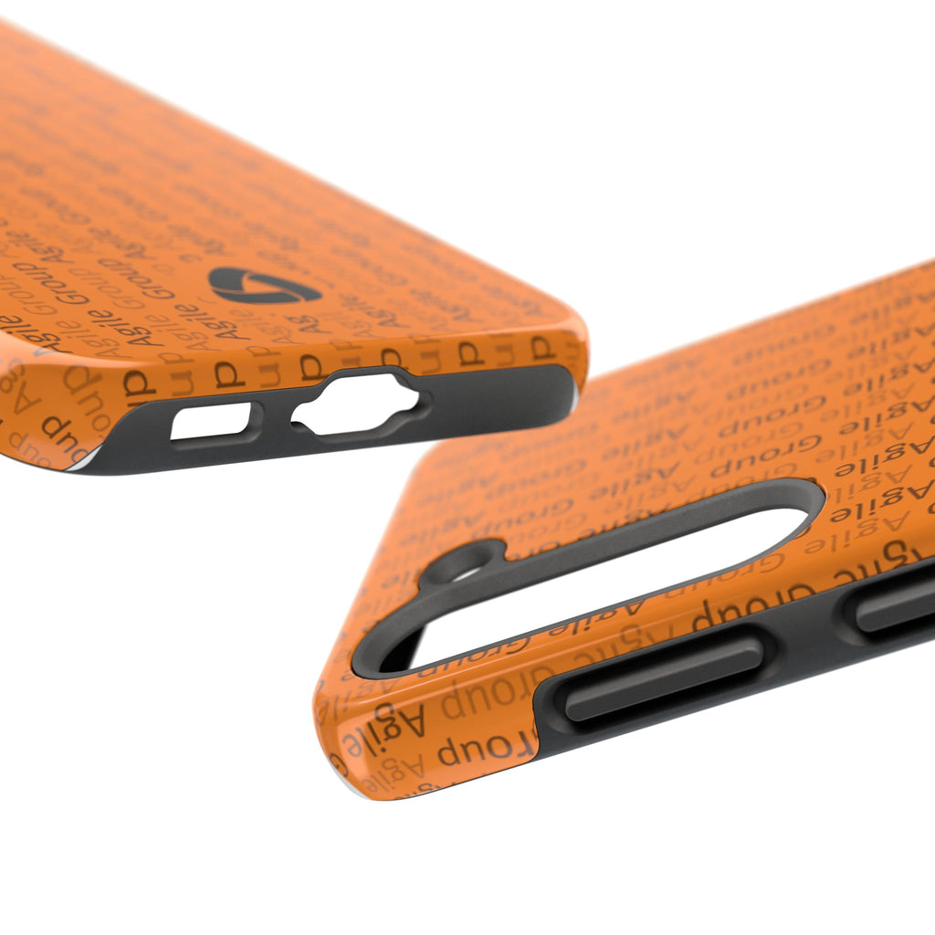 Tough Phone Case — Orange Branded 'Agile Group' Protective Cover