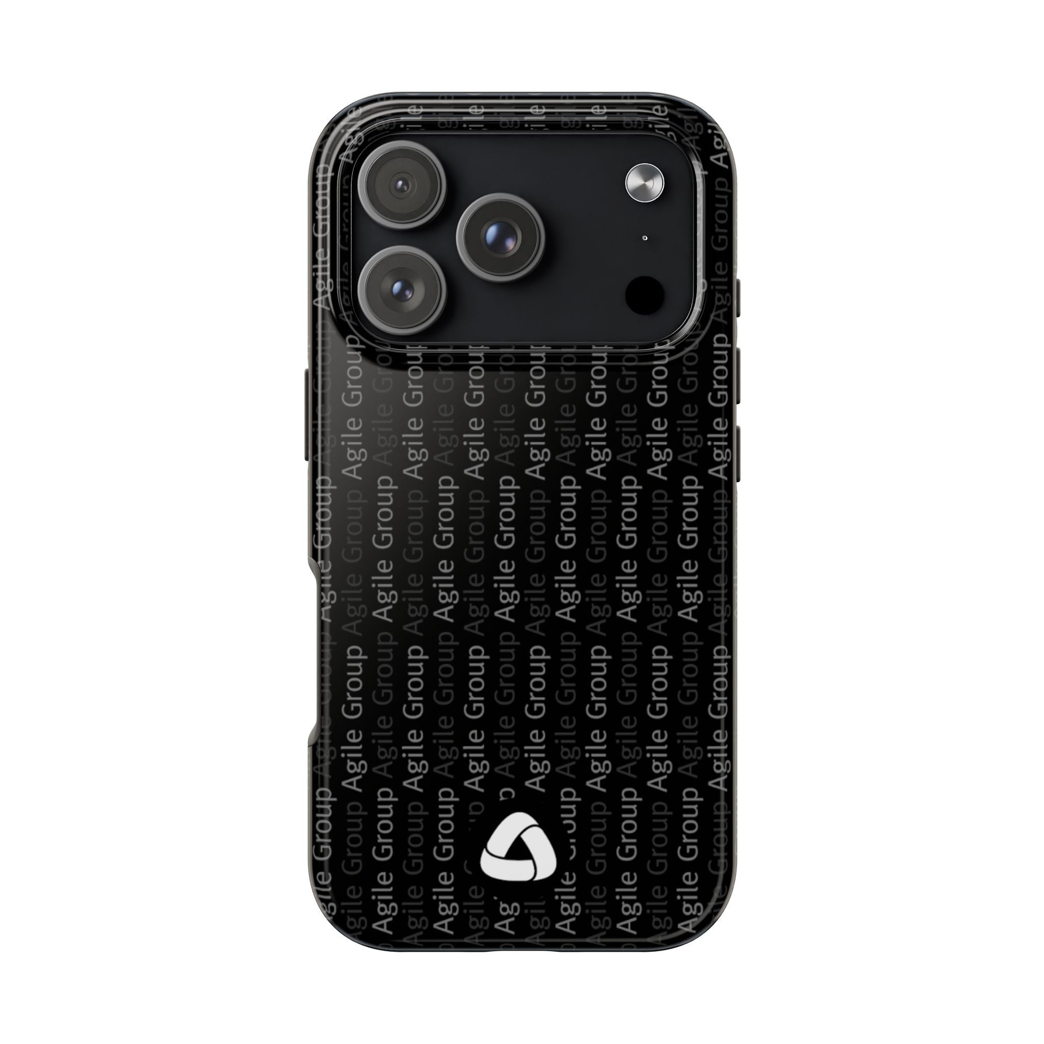 Tough Phone Case — Black Repeat “Agile Group” Logo Protective Cover