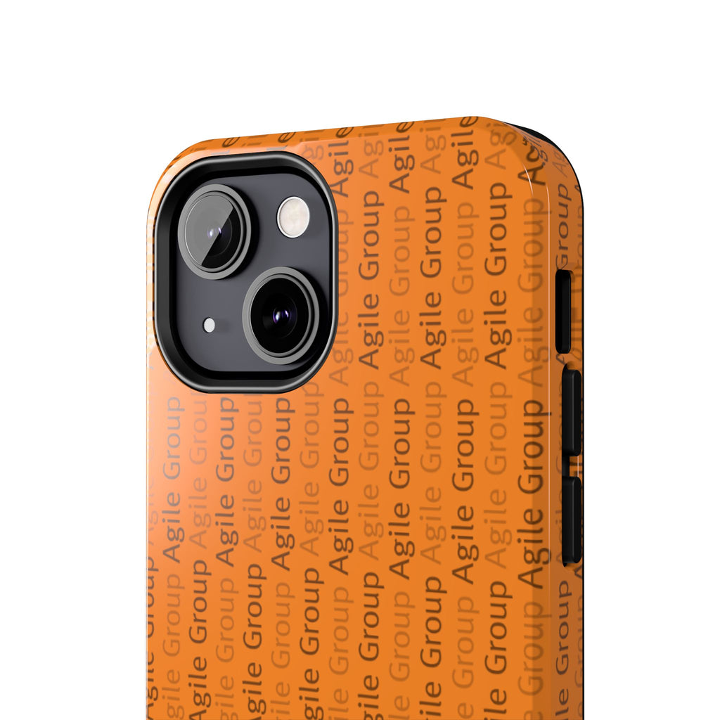 Tough Phone Case — Orange Branded 'Agile Group' Protective Cover