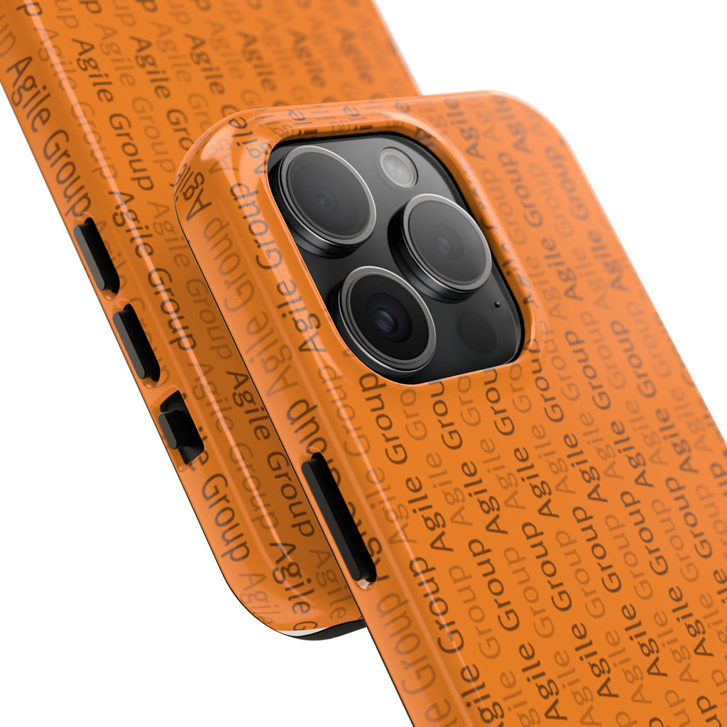Tough Phone Case — Orange Branded 'Agile Group' Protective Cover