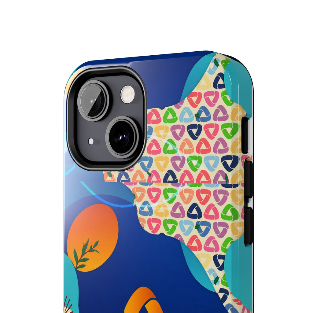 Agile Group Branded Tough Phone Case — Colorful Botanical Logo Design