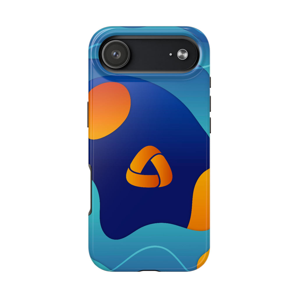 Abstract Blue Orange Wave phone case | Tough Phone Cases