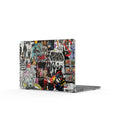 Sticker Collage Clear MacBook Case — Urban Street Art Laptop Cover