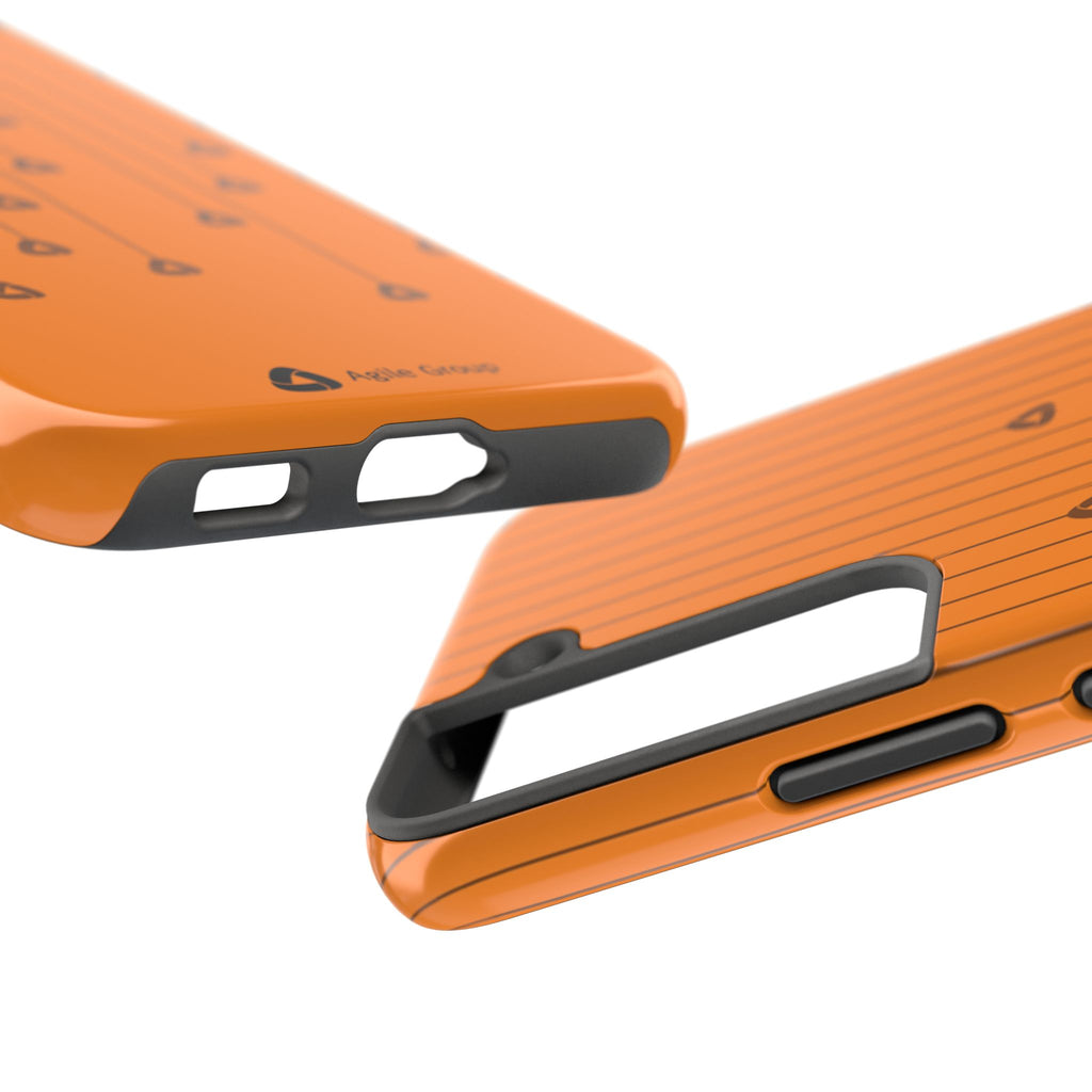 Phone Case — Orange Hanging Charm Pattern Tough Protective Case