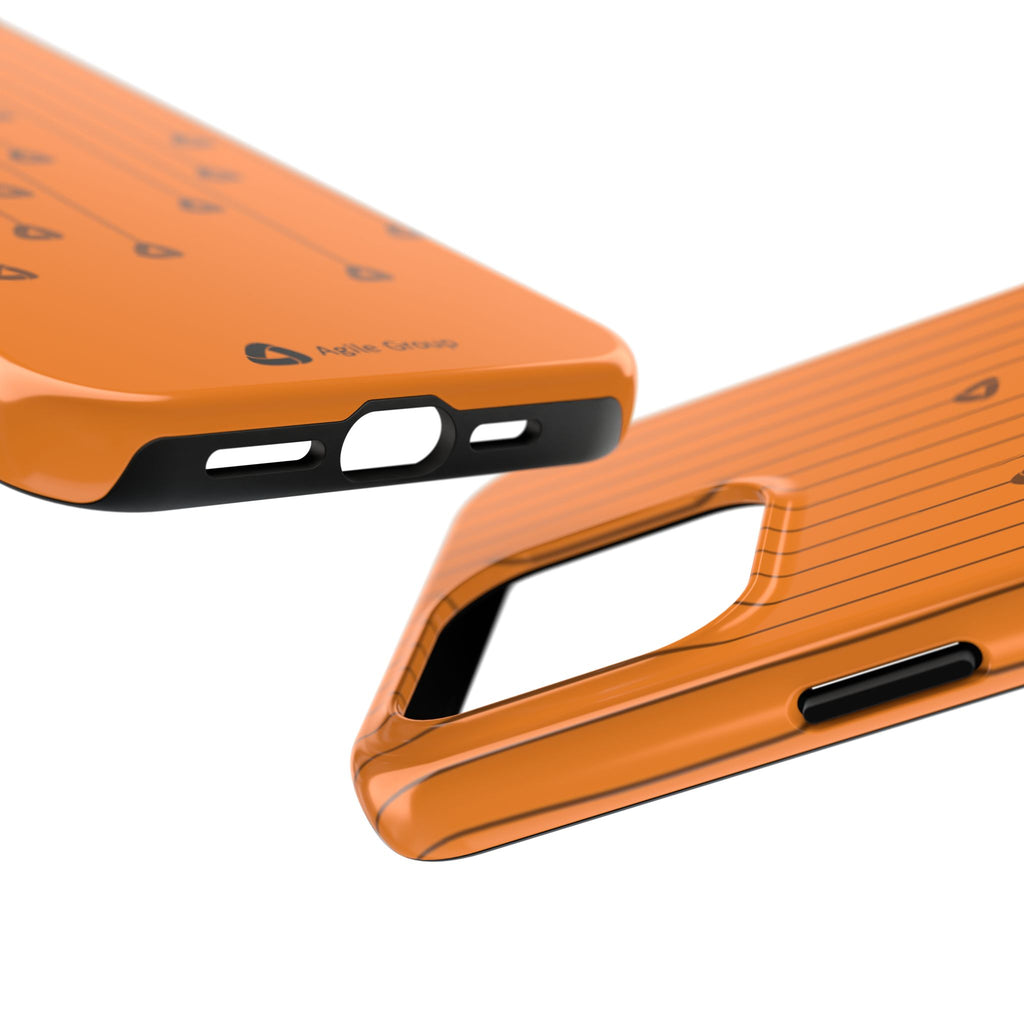 Phone Case — Orange Hanging Charm Pattern Tough Protective Case
