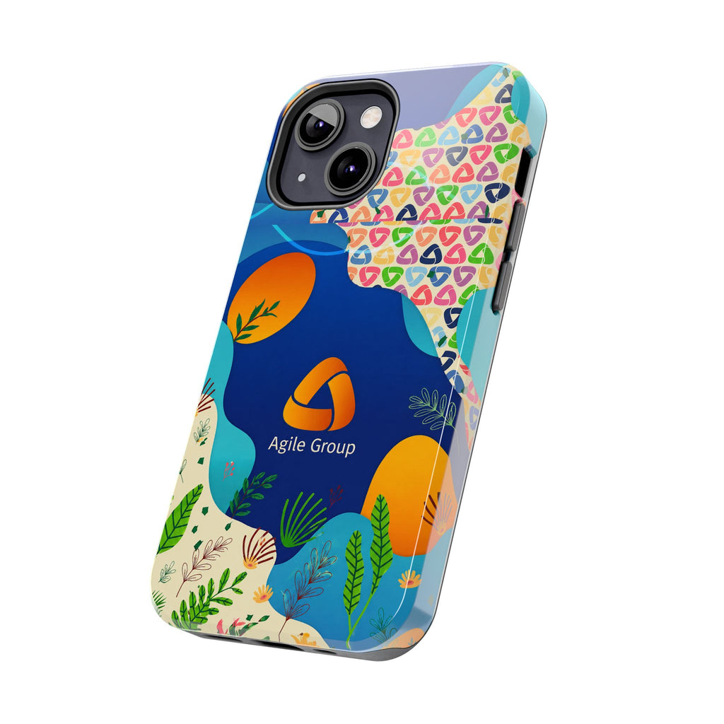 Agile Group Branded Tough Phone Case — Colorful Botanical Logo Design