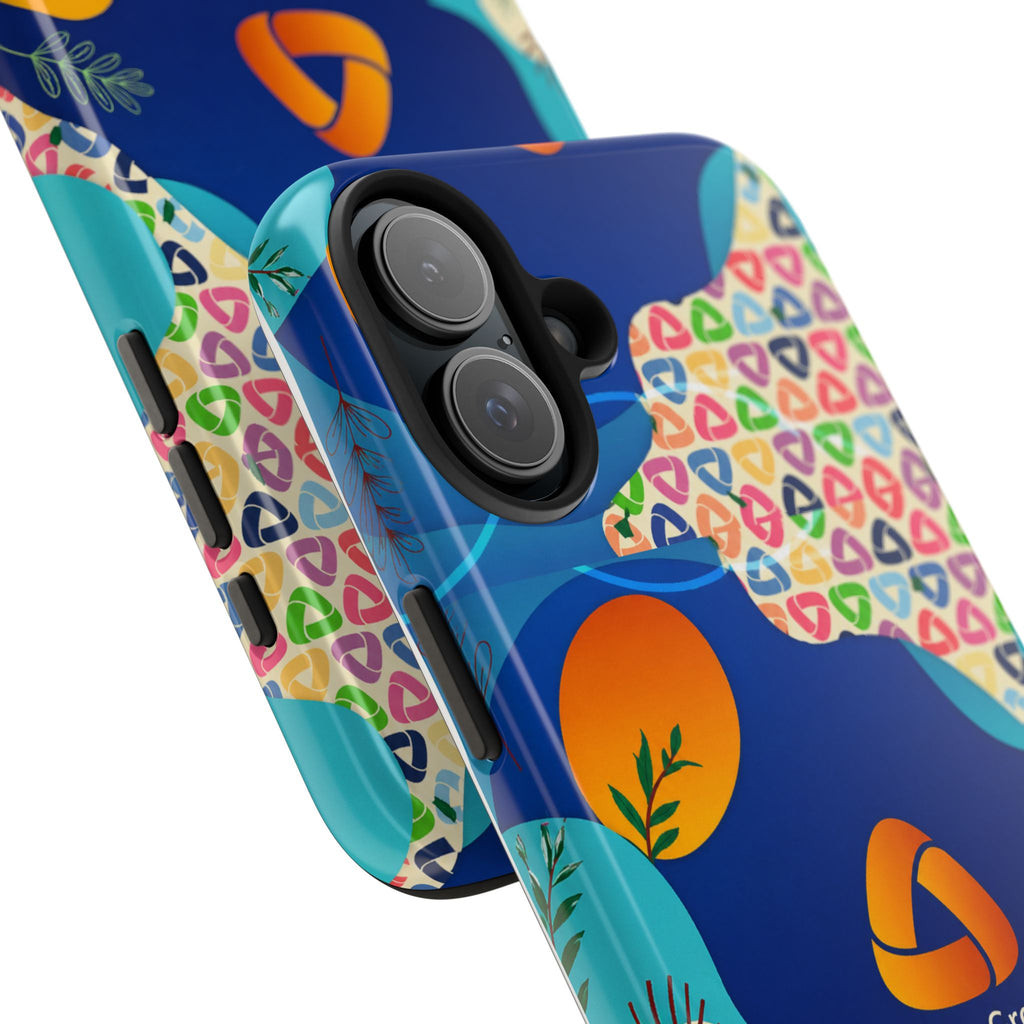 Agile Group Branded Tough Phone Case — Colorful Botanical Logo Design