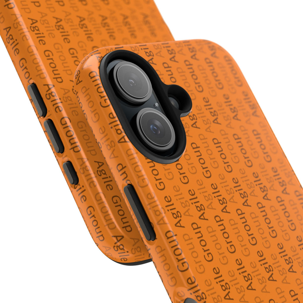 Tough Phone Case — Orange Branded 'Agile Group' Protective Cover