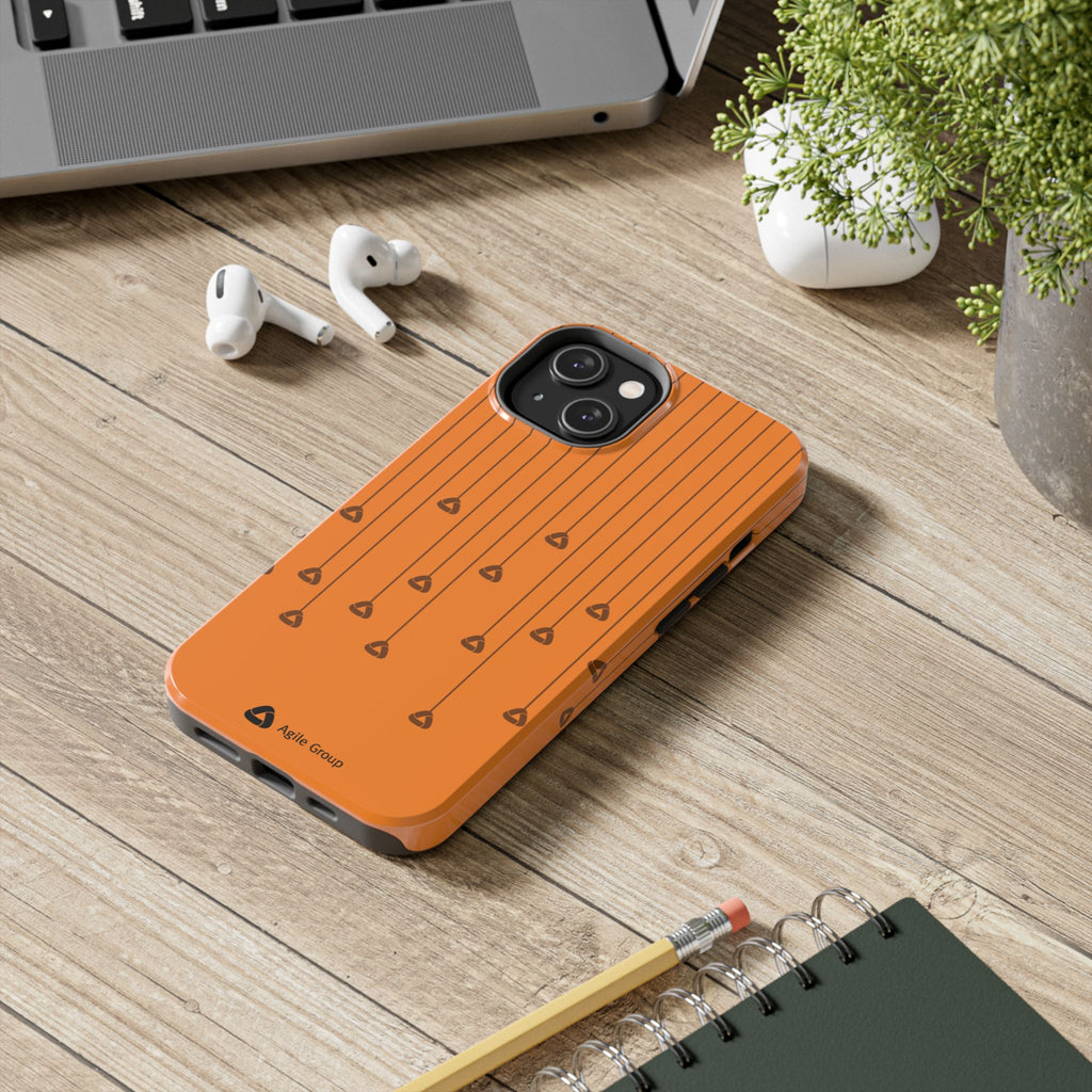 Phone Case — Orange Hanging Charm Pattern Tough Protective Case