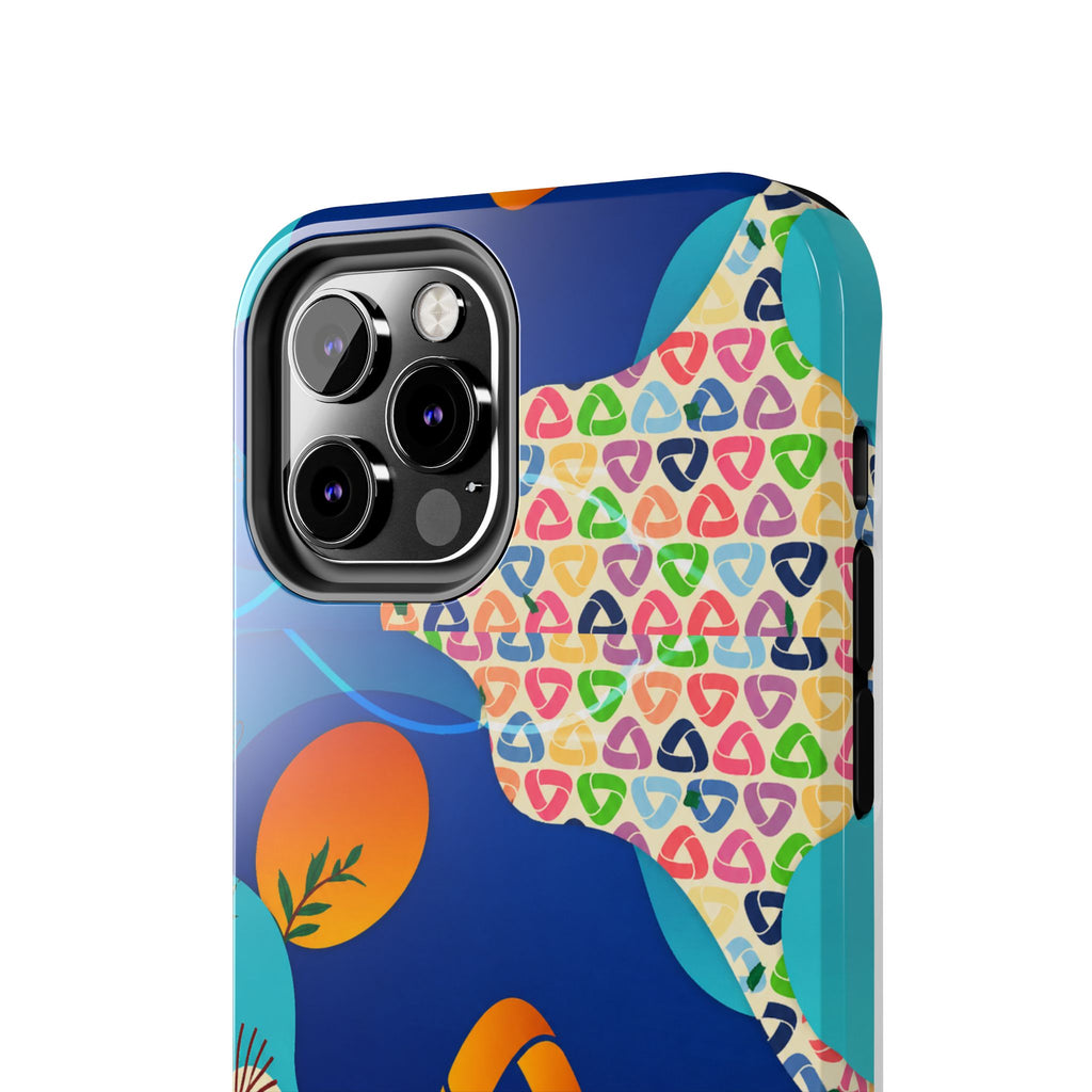 Agile Group Branded Tough Phone Case — Colorful Botanical Logo Design