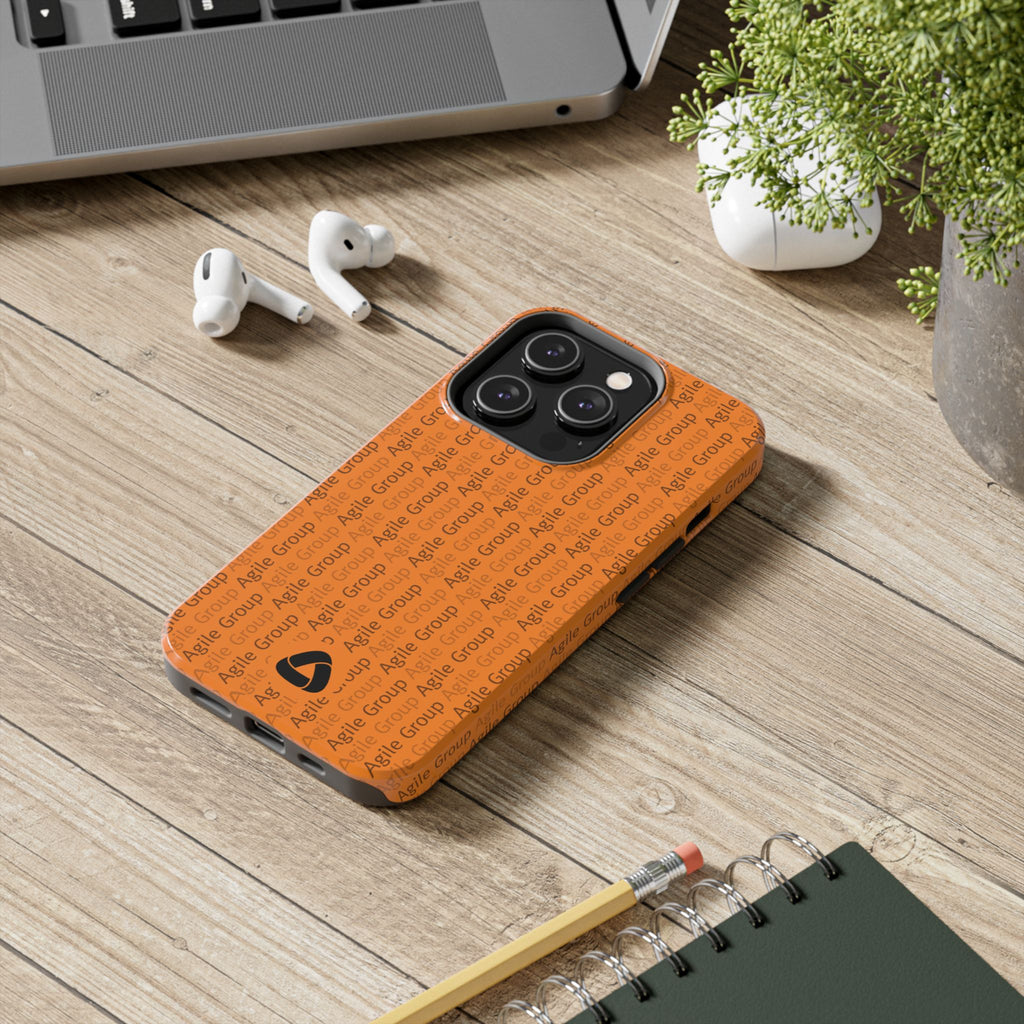 Tough Phone Case — Orange Branded 'Agile Group' Protective Cover