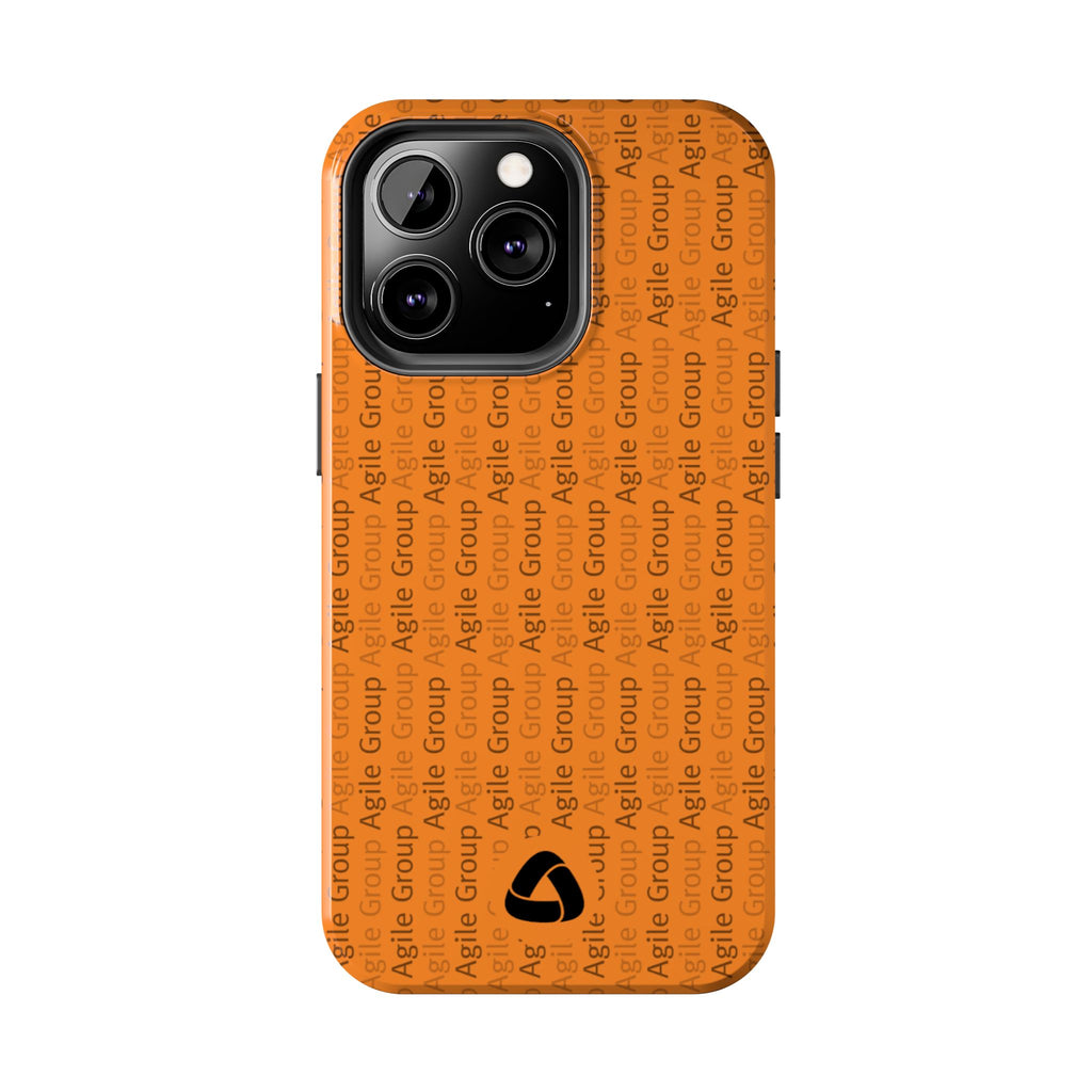 Tough Phone Case — Orange Branded 'Agile Group' Protective Cover