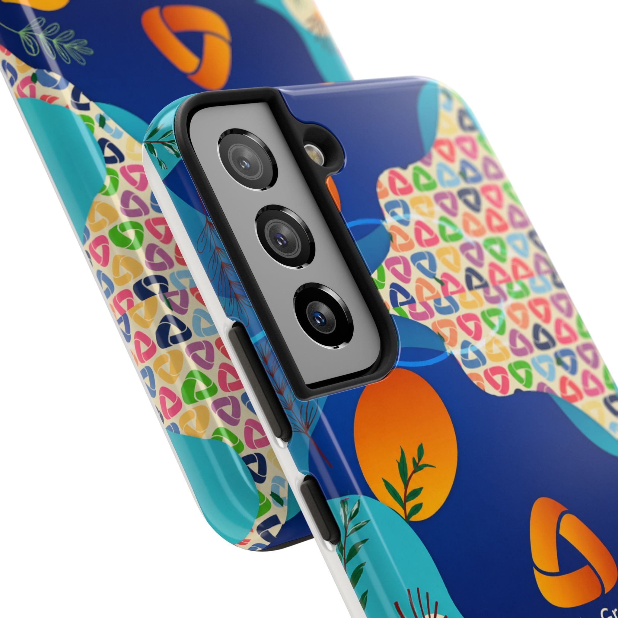 Agile Group Branded Tough Phone Case — Colorful Botanical Logo Design