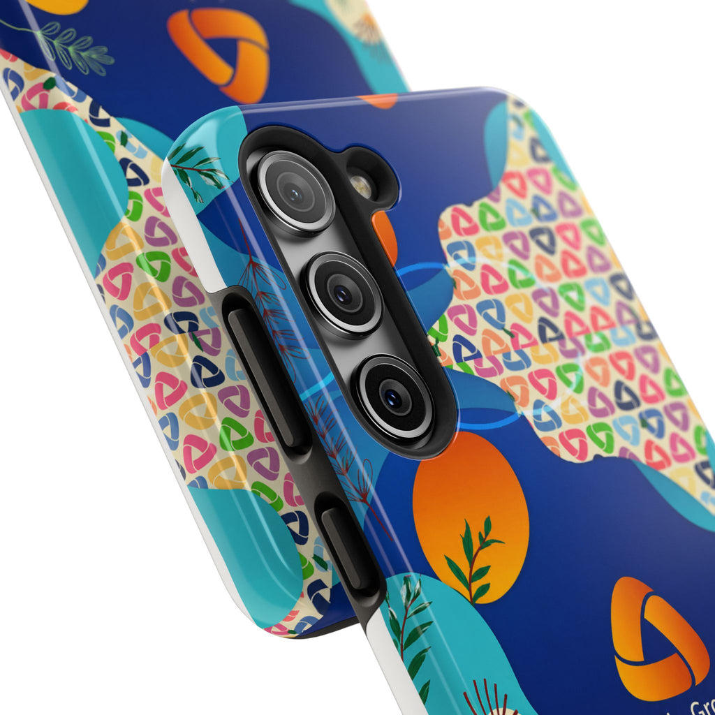 Agile Group Branded Tough Phone Case — Colorful Botanical Logo Design