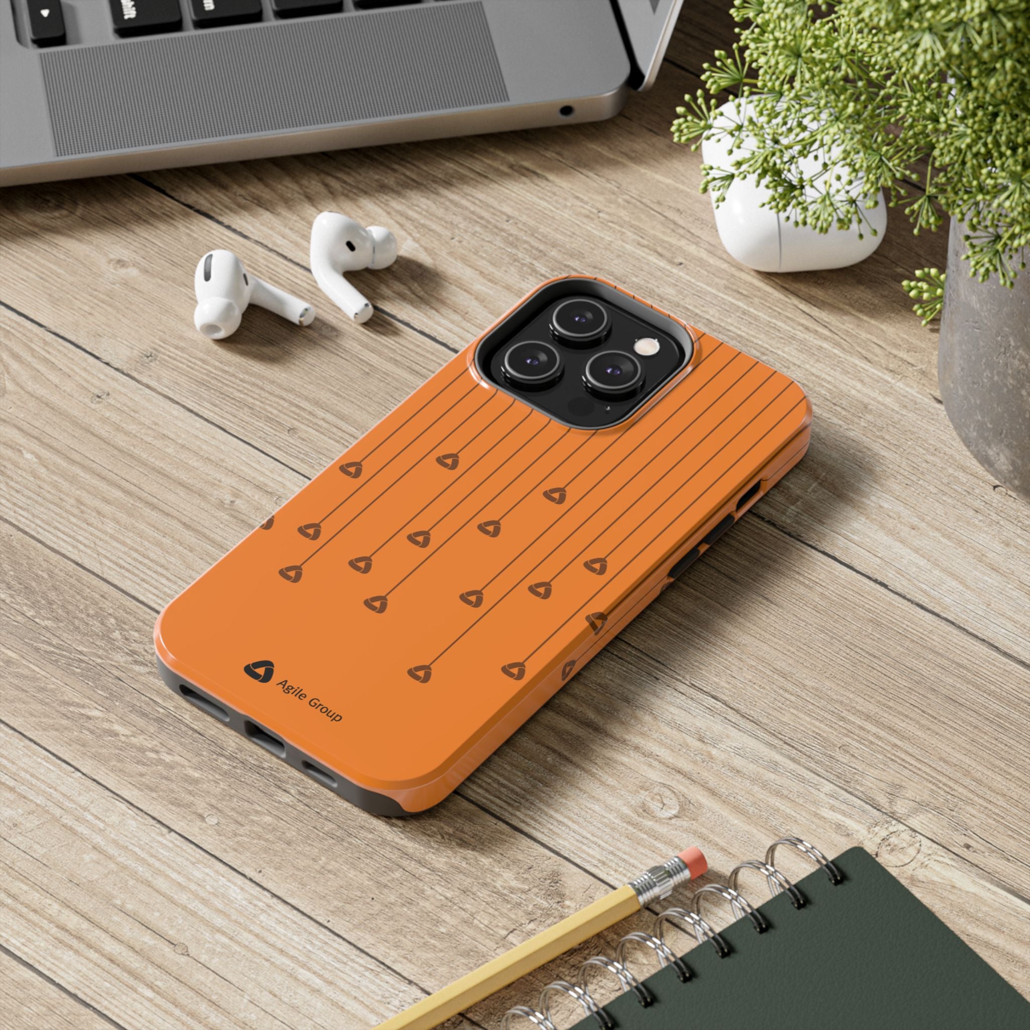 Phone Case — Orange Hanging Charm Pattern Tough Protective Case