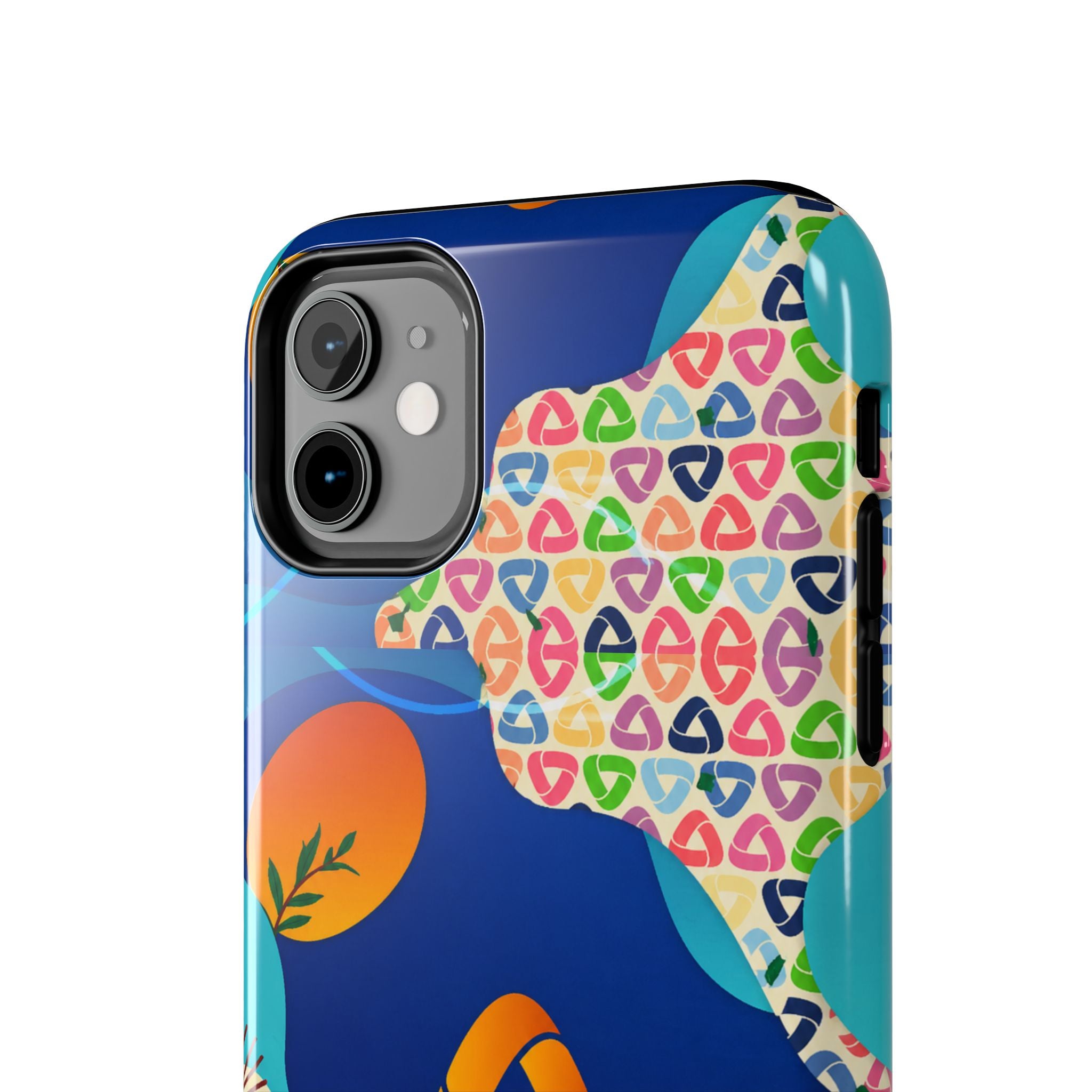 Agile Group Branded Tough Phone Case — Colorful Botanical Logo Design