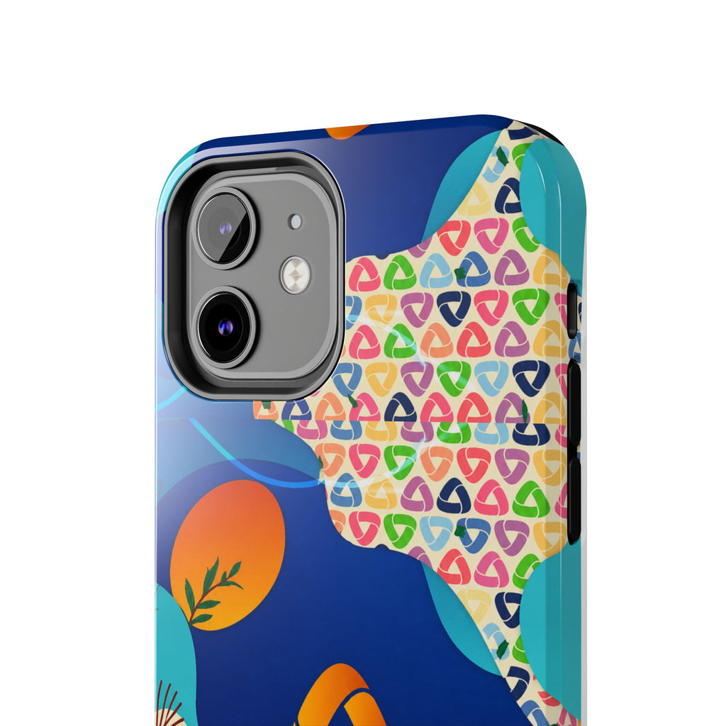 Agile Group Branded Tough Phone Case — Colorful Botanical Logo Design