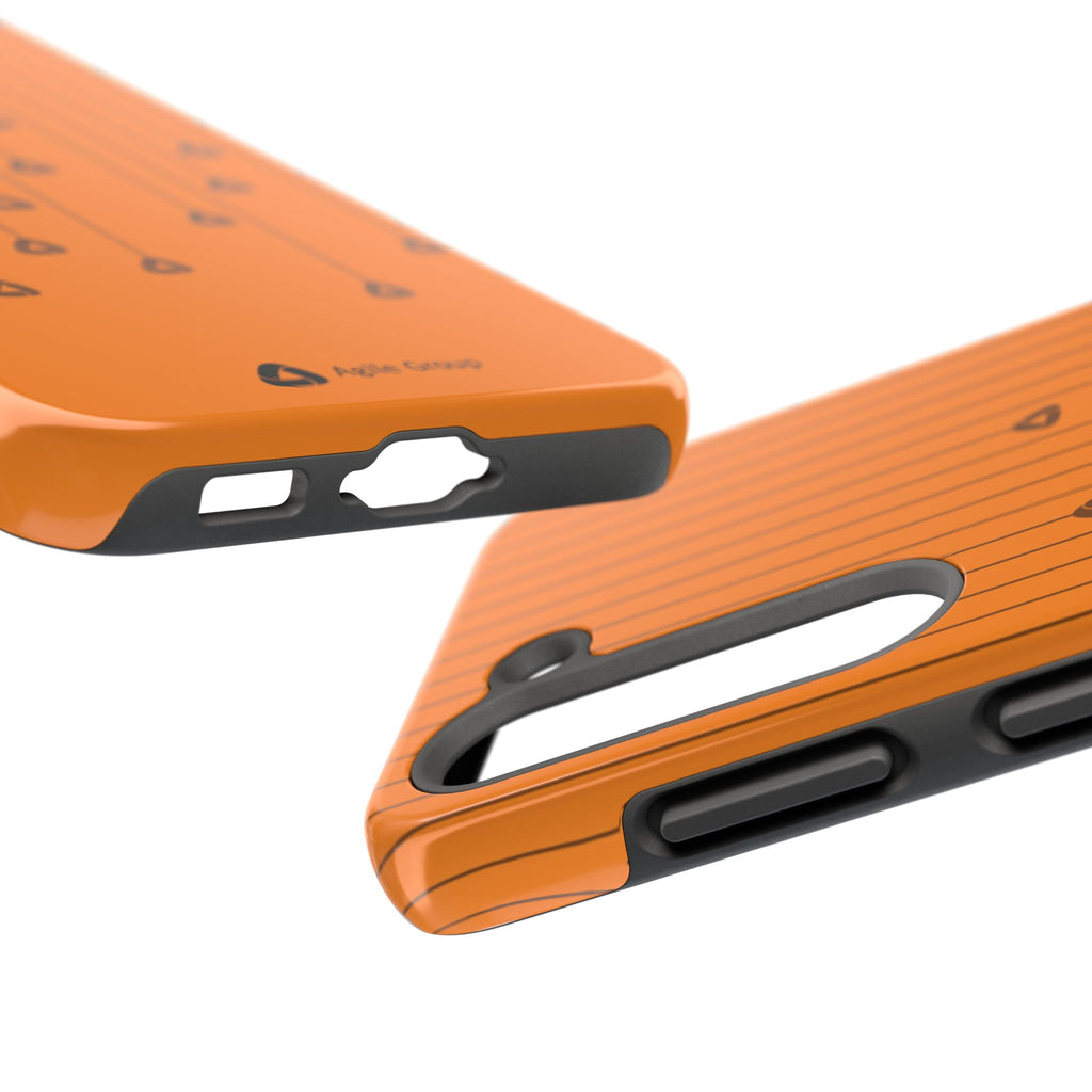 Phone Case — Orange Hanging Charm Pattern Tough Protective Case