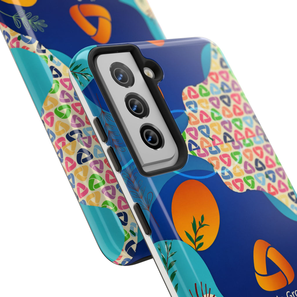 Agile Group Branded Tough Phone Case — Colorful Botanical Logo Design