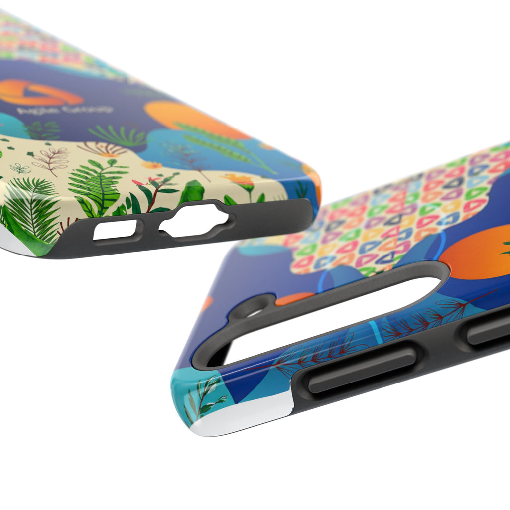 Agile Group Branded Tough Phone Case — Colorful Botanical Logo Design