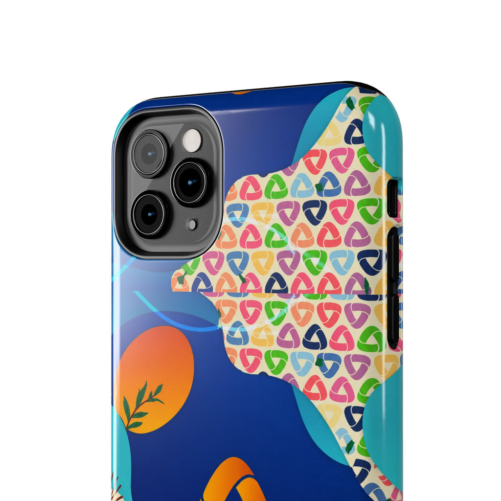 Agile Group Branded Tough Phone Case — Colorful Botanical Logo Design