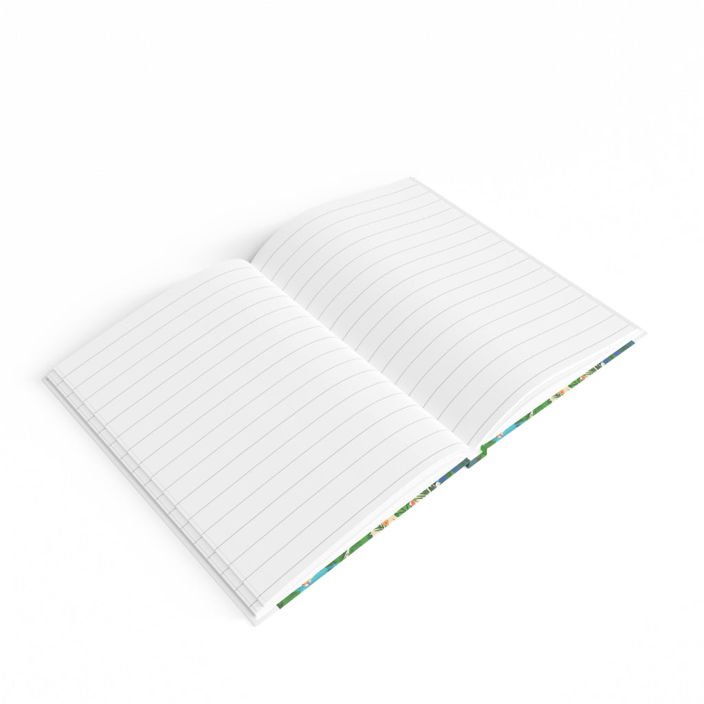 Floral Waves Ruled Journal — Agile Group Logo Notebook for Notes & Meetings