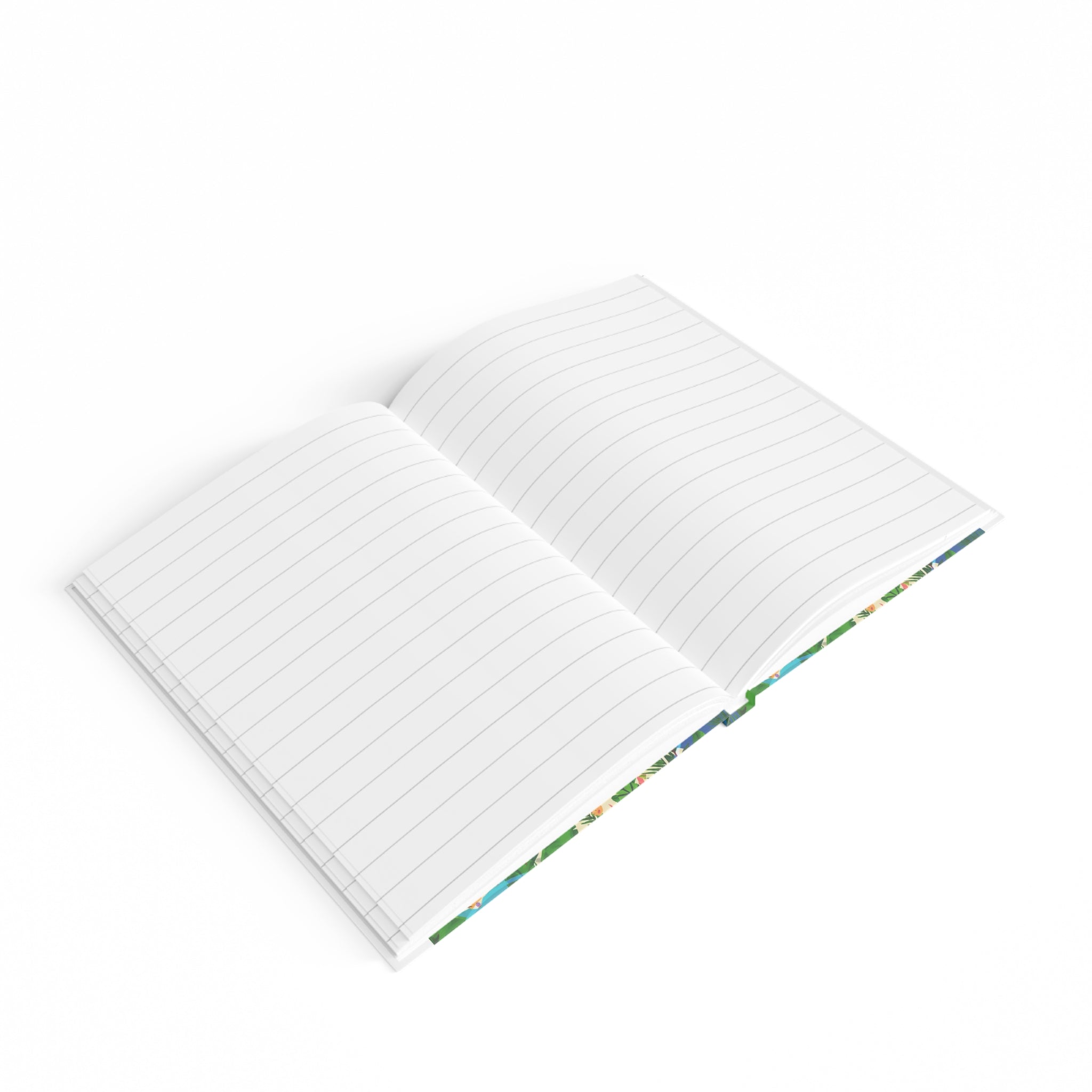 Floral Waves Ruled Journal — Agile Group Logo Notebook for Notes & Meetings