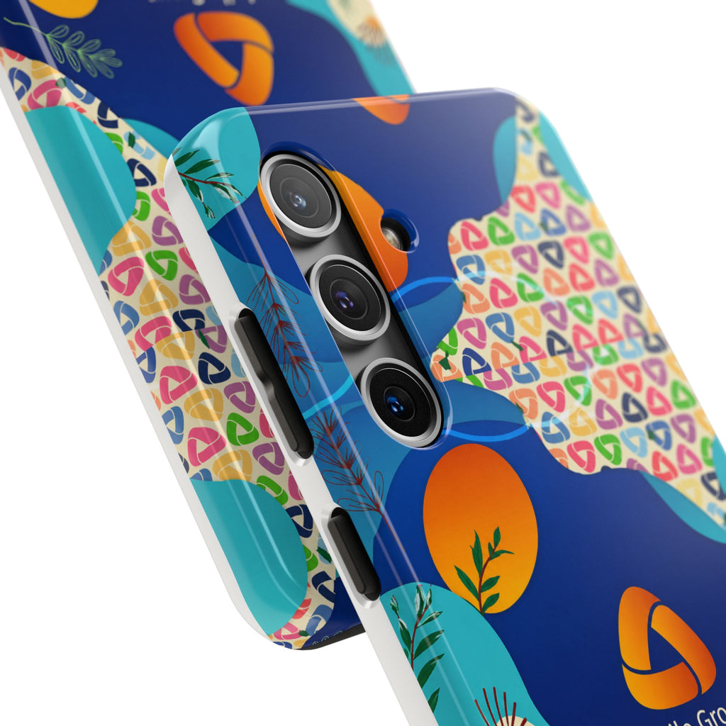 Agile Group Branded Tough Phone Case — Colorful Botanical Logo Design