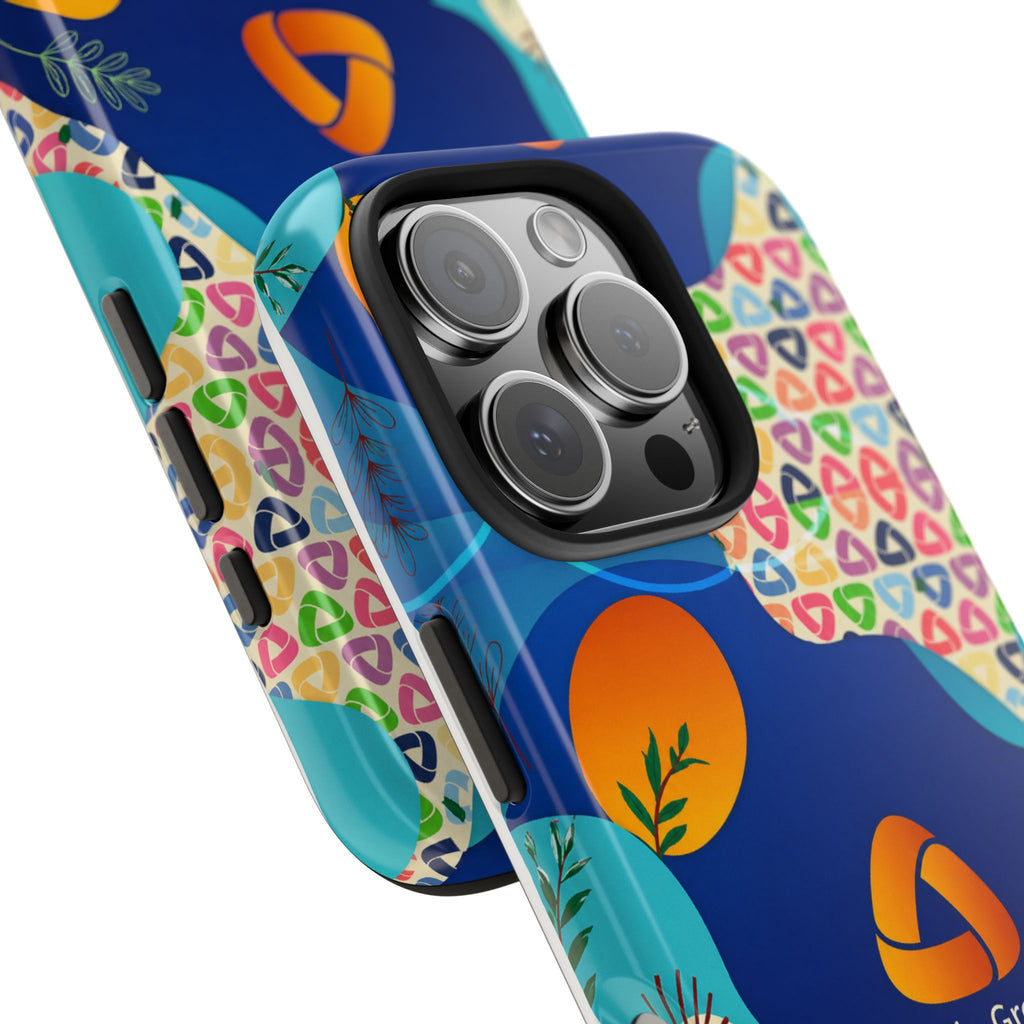 Agile Group Branded Tough Phone Case — Colorful Botanical Logo Design