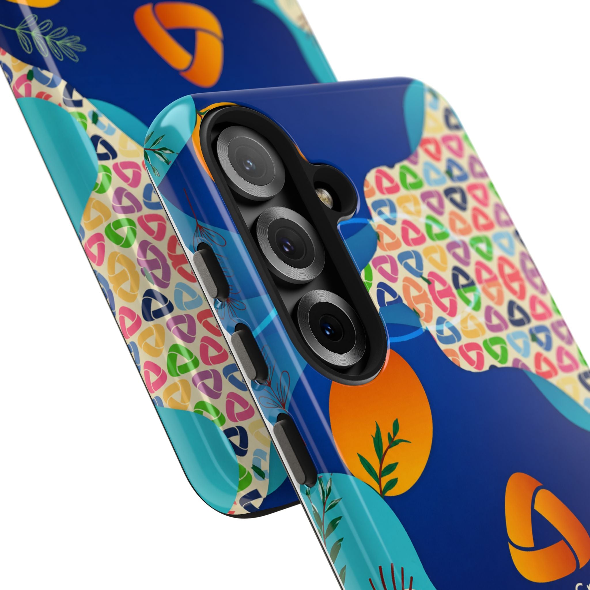 Agile Group Branded Tough Phone Case — Colorful Botanical Logo Design