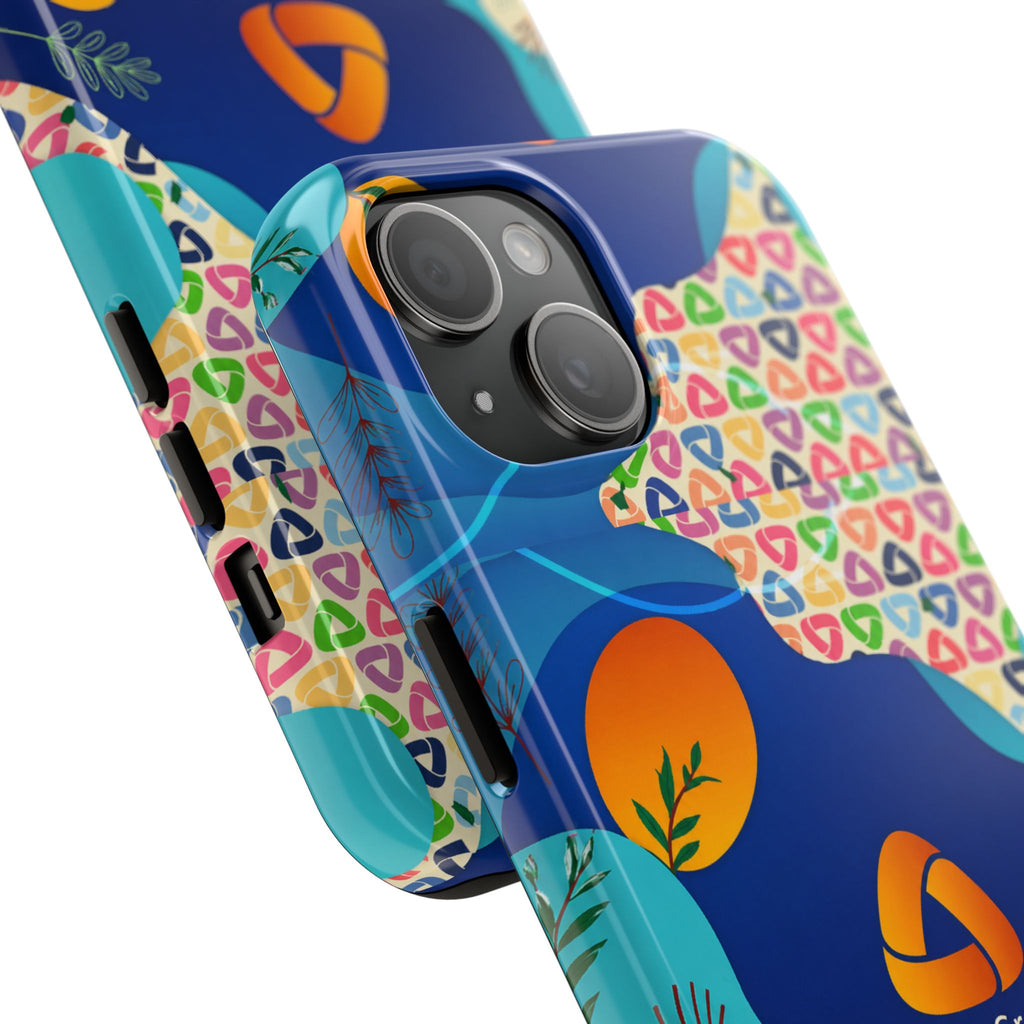 Agile Group Branded Tough Phone Case — Colorful Botanical Logo Design