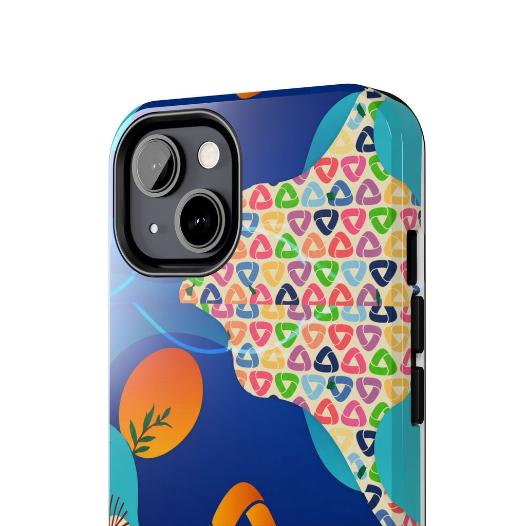 Agile Group Branded Tough Phone Case — Colorful Botanical Logo Design
