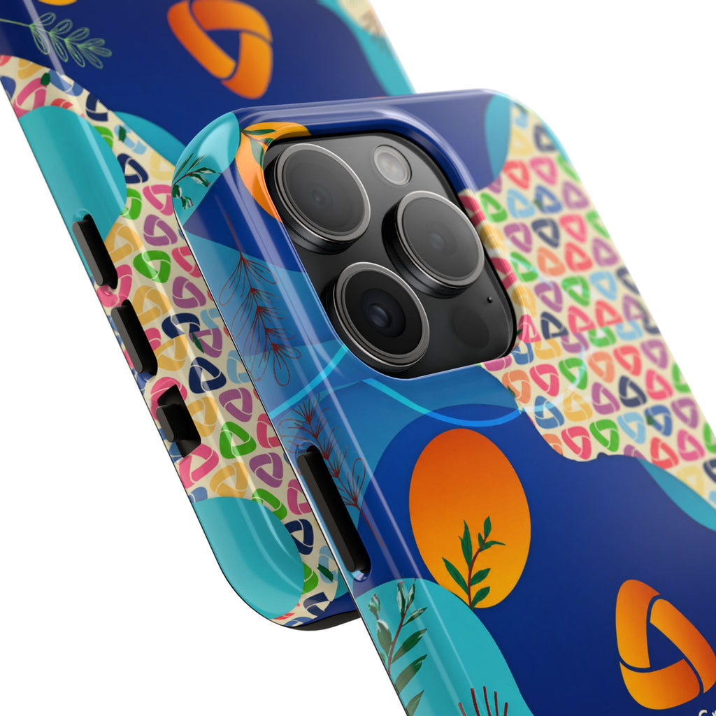 Agile Group Branded Tough Phone Case — Colorful Botanical Logo Design