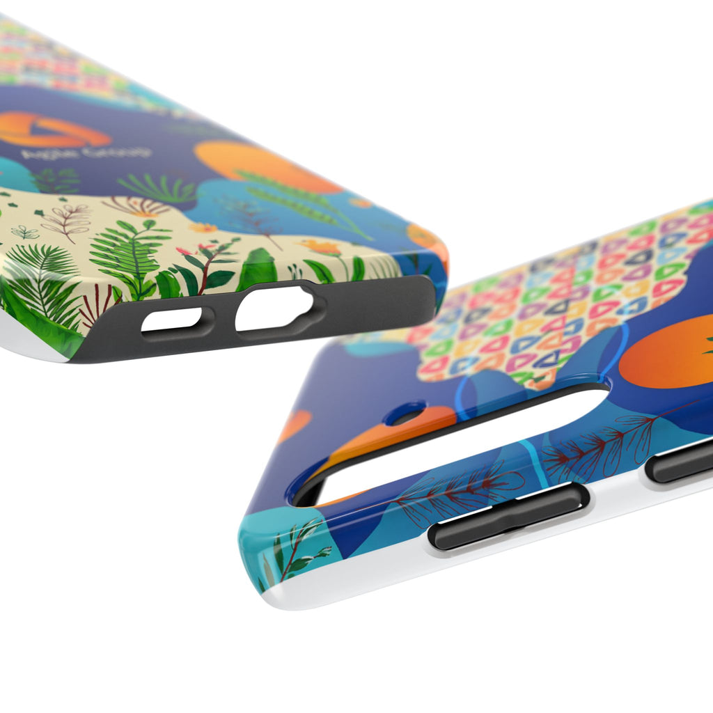 Agile Group Branded Tough Phone Case — Colorful Botanical Logo Design